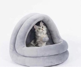 KindoPets™Plush Cat House Bed